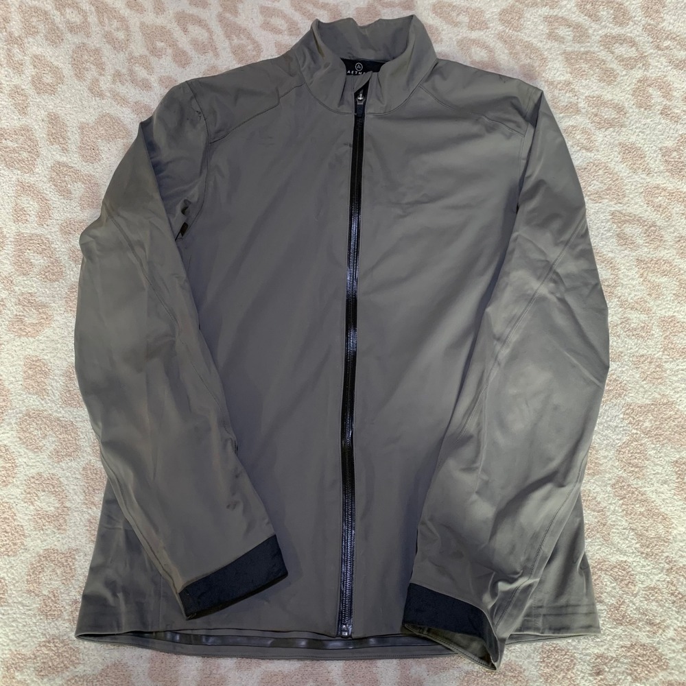 Aether Full Zip Jacket Gray Techwear Pit Vents‎ Mens Size 2
